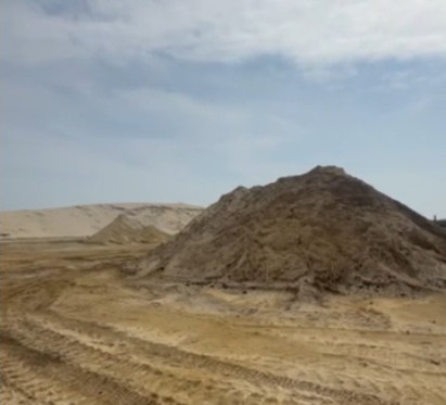 Compost/Sand mixture used for the Higbee Beach revival project.