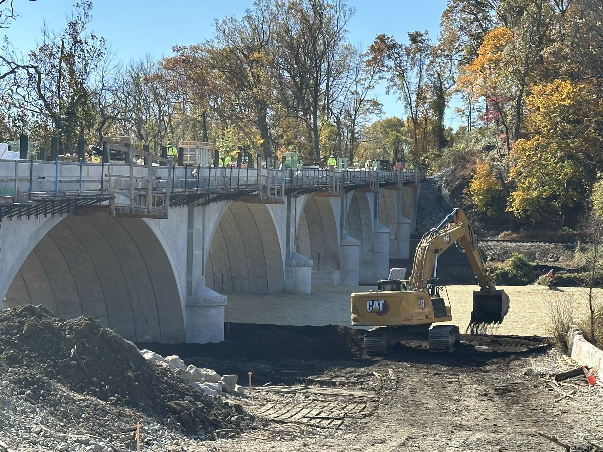 Chadds Ford Bridge construction